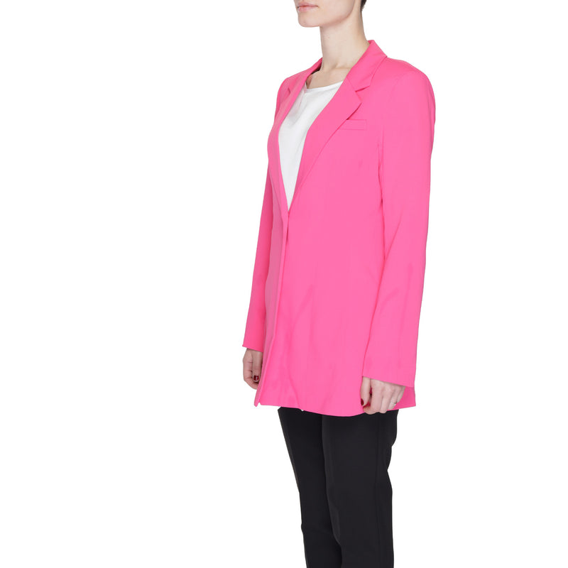 Vero Moda - Blazer fuchsia à boutons et poches avant pour femmes
