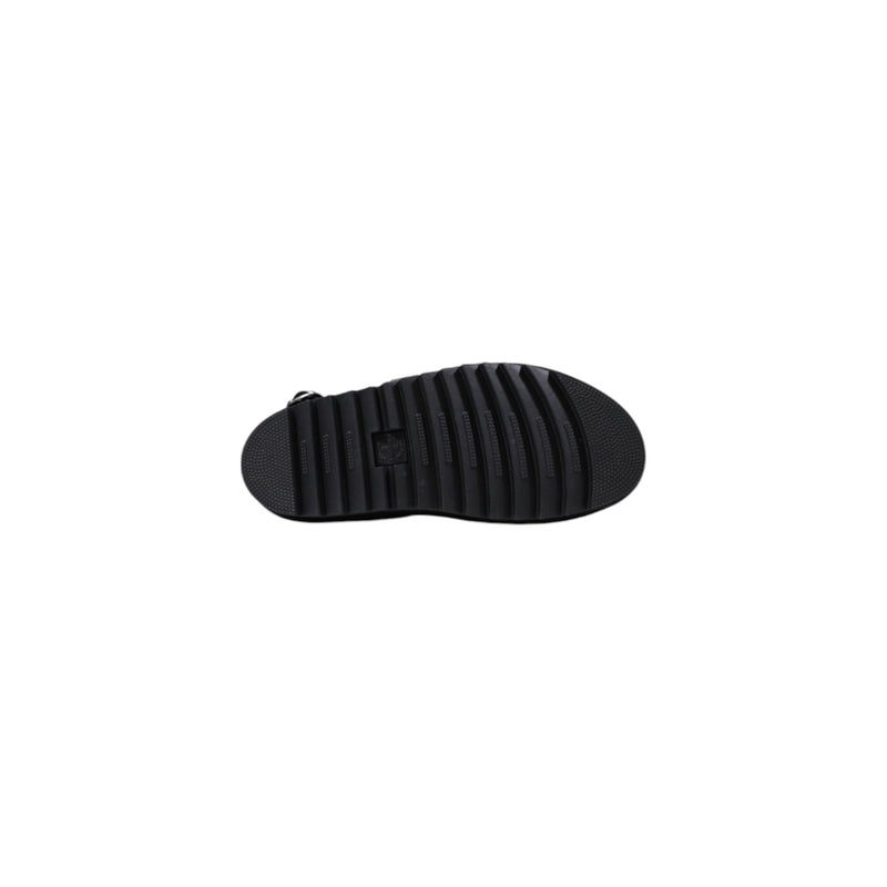 Martens Femme Sandales en cuir noir avec boucle