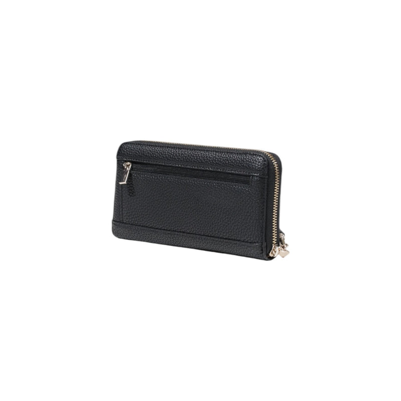 Guess Black Polyurethane Women Wallet Spring Summer Collection