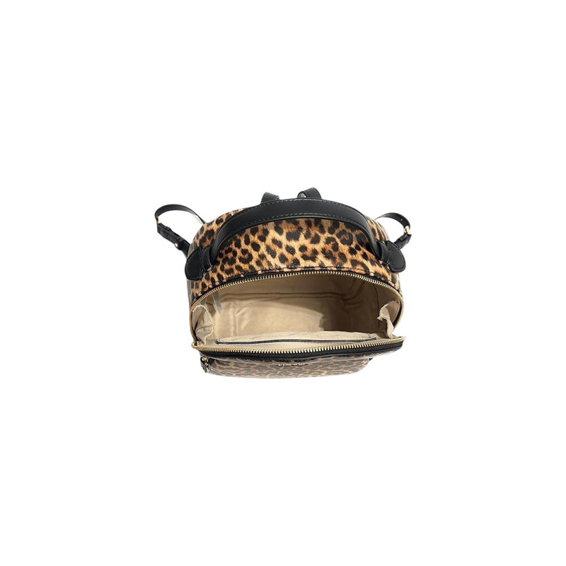Sac en polyuréthane Liu Jo à imprimé léopard noir avec poches zippées