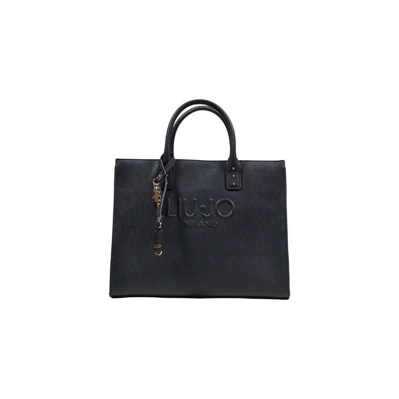 Liu Jo Black Polyurethane Handbag with Shoulder Strap