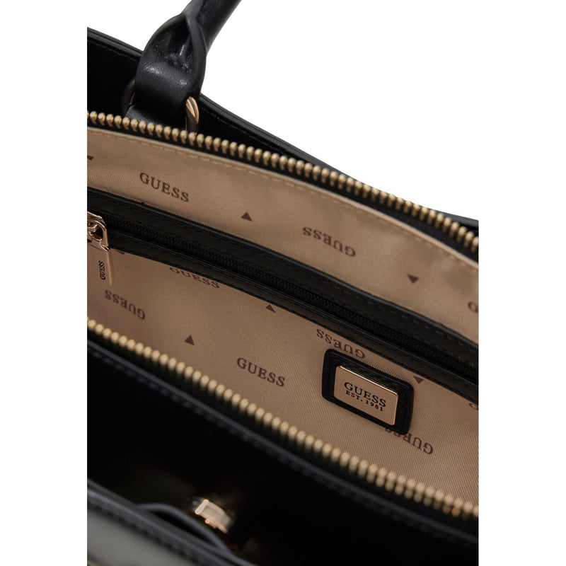 Guess Black Handbag with Shoulder Strap and Pockets