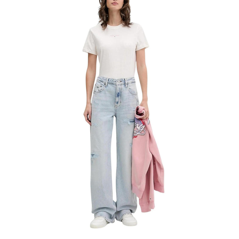Tommy Hilfiger Women's Light Blue Ripped Jeans