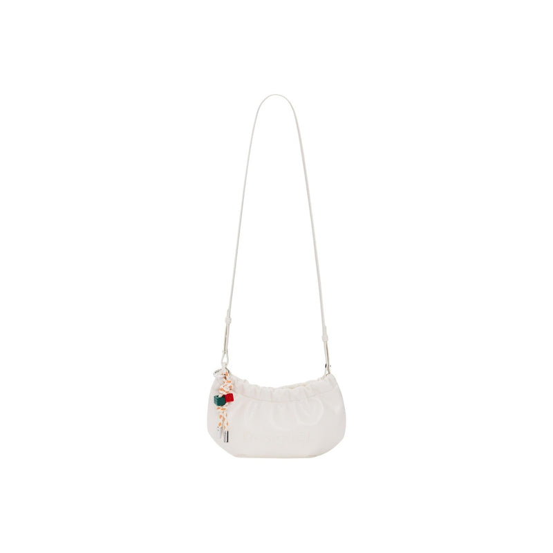 Desigual Beige Polyester Shoulder Bag with Zip Pocket