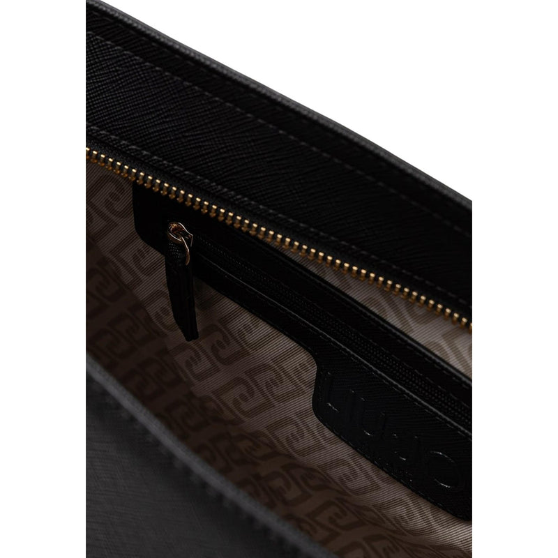 Liu Jo Black Polyurethane Handbag with Inside Pocket