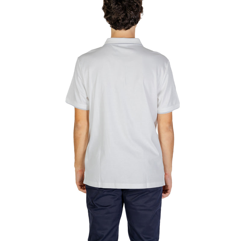 Calvin Klein Jeans Men's Classic White Polo 100% Cotton