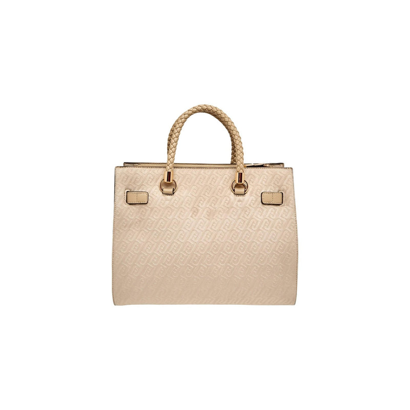 Liu Jo Beige Polyester Handbag with Shoulder Strap