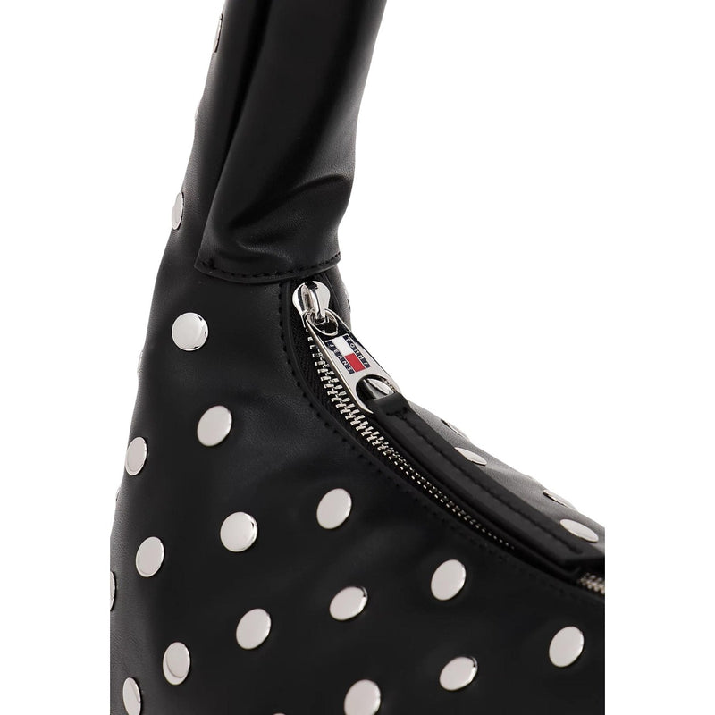 Sac à main Tommy Hilfiger en polyuréthane noir avec poche zippée