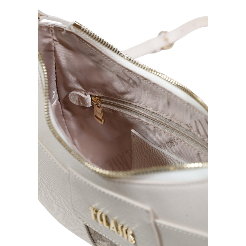 Alviero Martini Prima Classe Beige Print Shoulder Bag with Zip