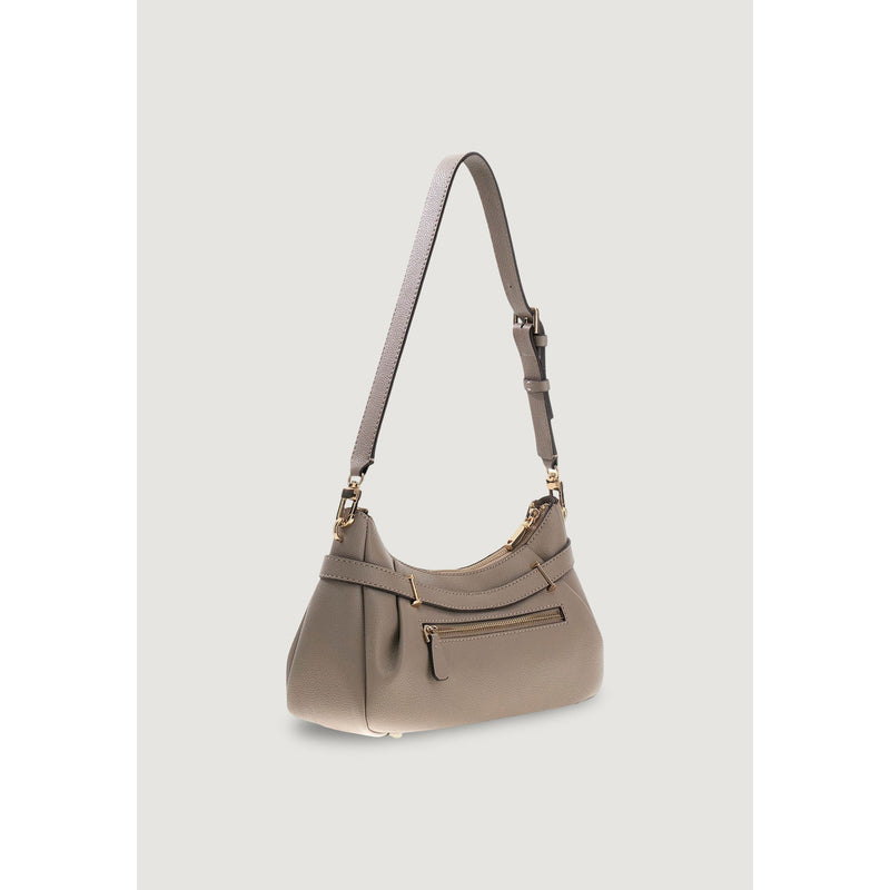 Guess Grey Polyurethane Handbag with Zip Closure