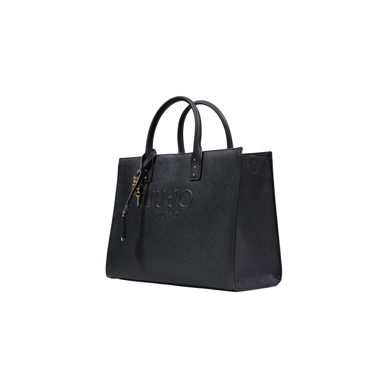 Liu Jo Black Polyurethane Handbag with Shoulder Strap