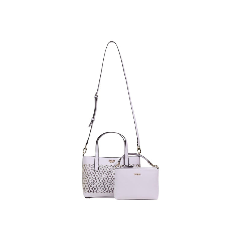 Guess Lilac Polyurethane Handbag with Shoulder Strap