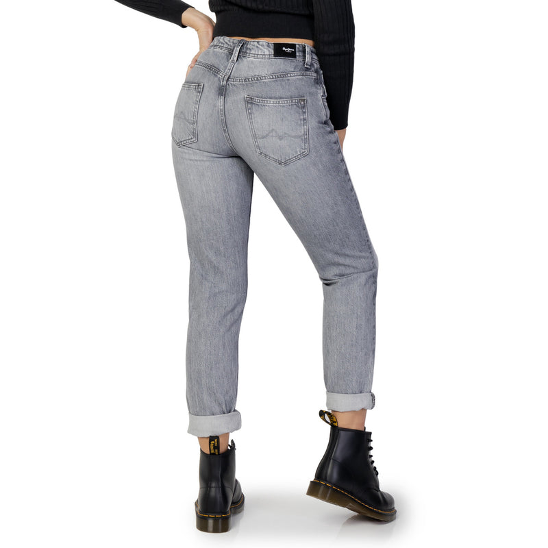 Pepe Jeans Women Grey Cotton Jeans with Classic Five-Pocket Styling