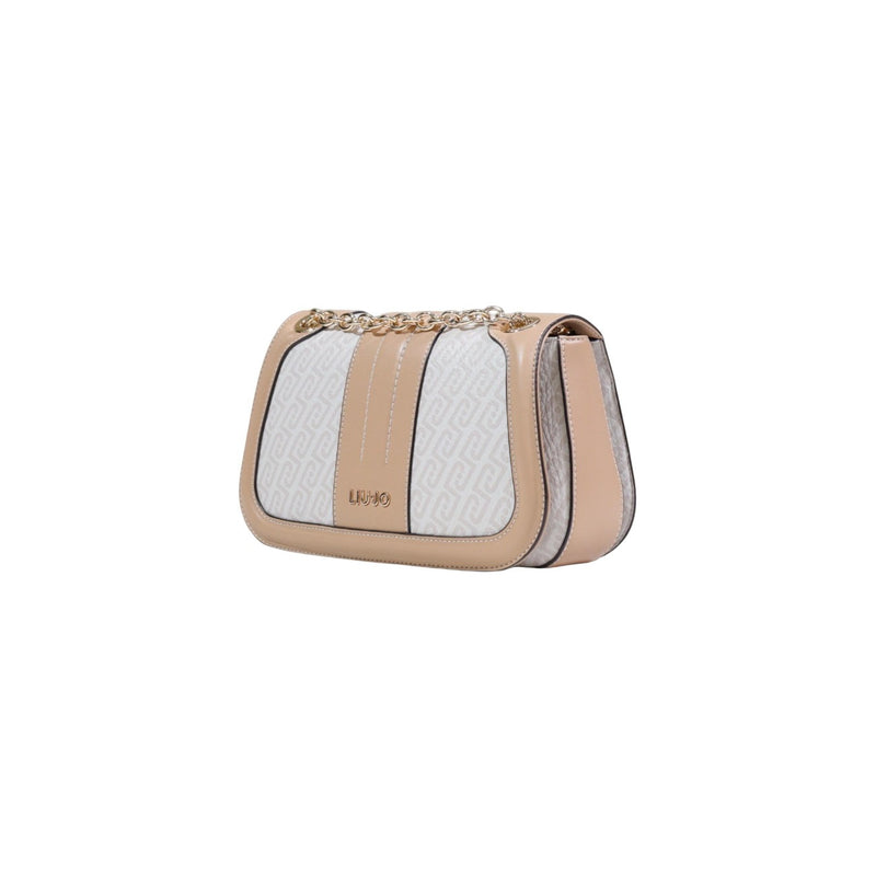 Sac à Épaule Liu Jo Blanc avec Boutons Automatiques