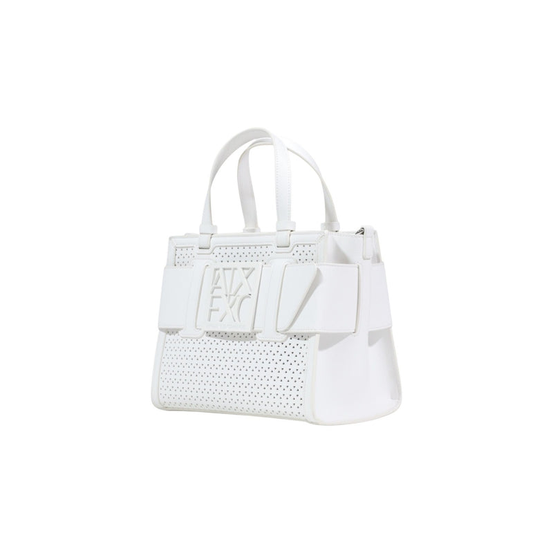 Armani Exchange White Handbag with Shoulder Strap