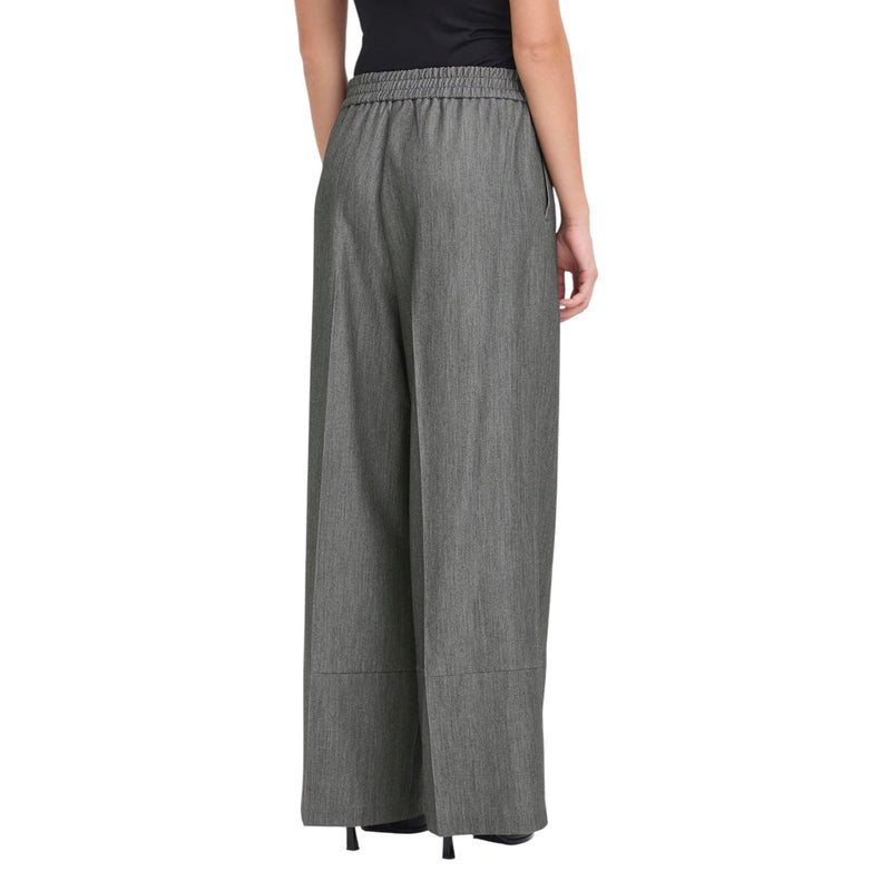 Ichi Pantalon gris à poches pour femmes Collection automne-hiver