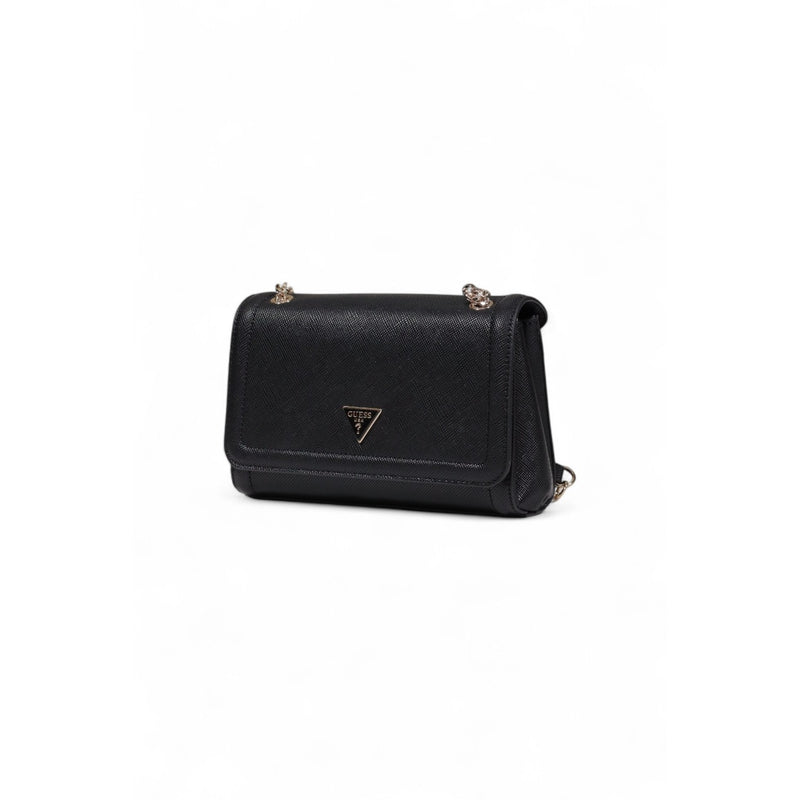 Sac à épaule noir avec poches pour femmes