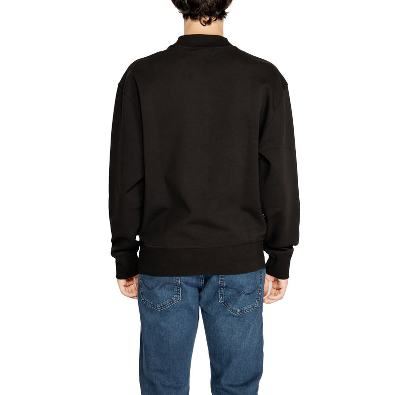 Calvin Klein Hommes Sweatshirt noir à col rond