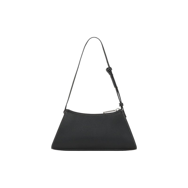 Sac en polyuréthane noir zippé de Karl Lagerfeld avec poches intérieures
