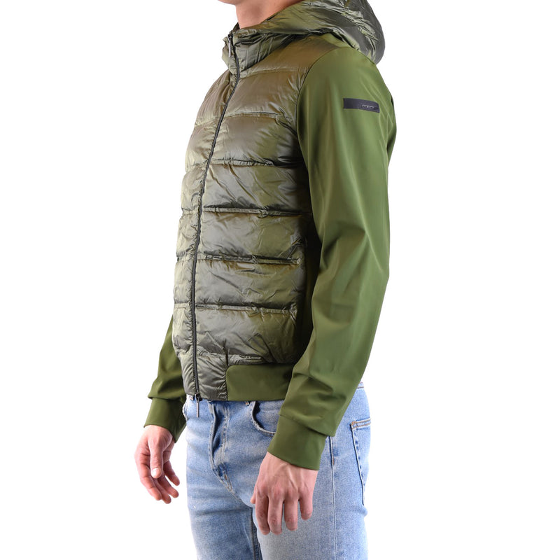 RRD Men Green Zip Turtleneck Jacket Spring Summer