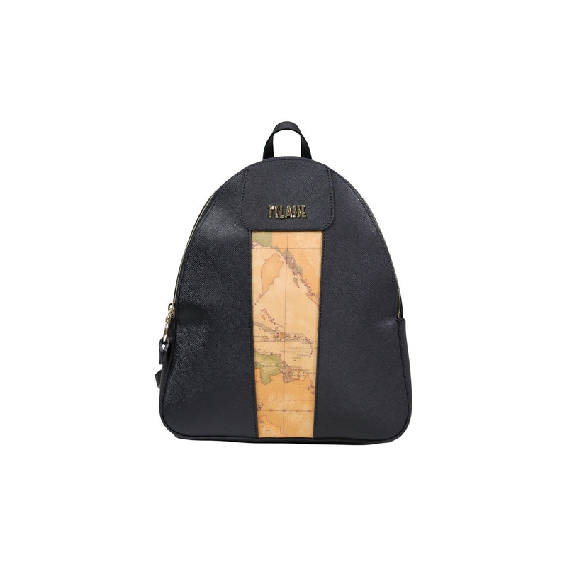 Alviero Martini Prima Classe Black Print Zip Rucksack