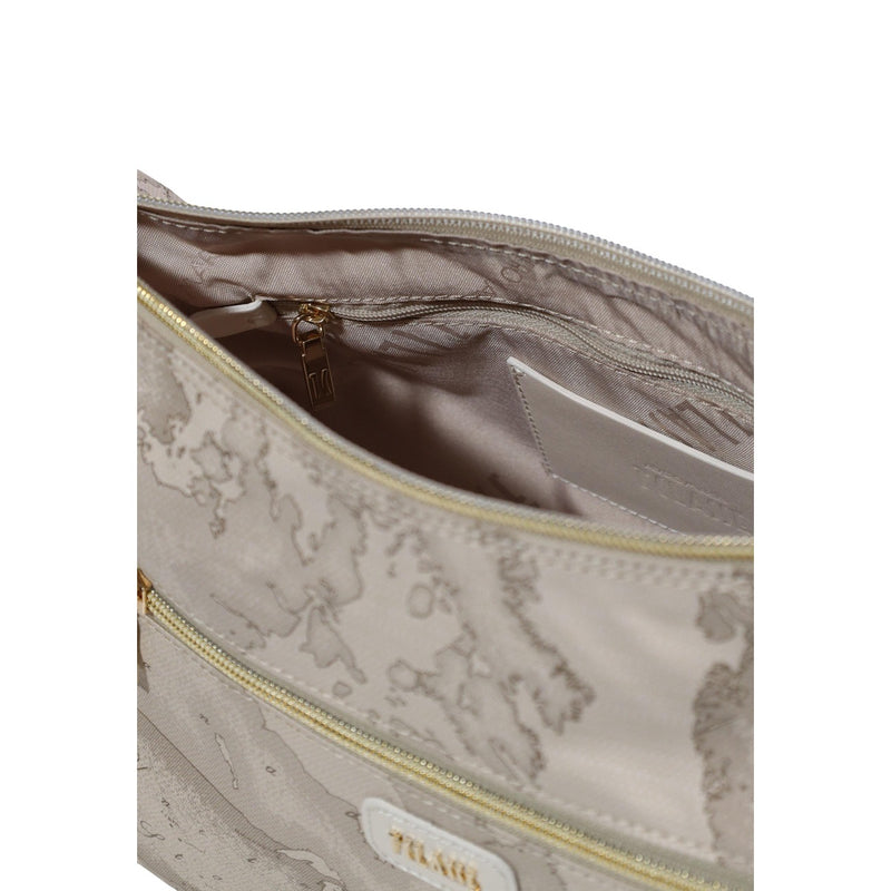 Alviero Martini Prima Classe Beige Printed Shoulder Bag