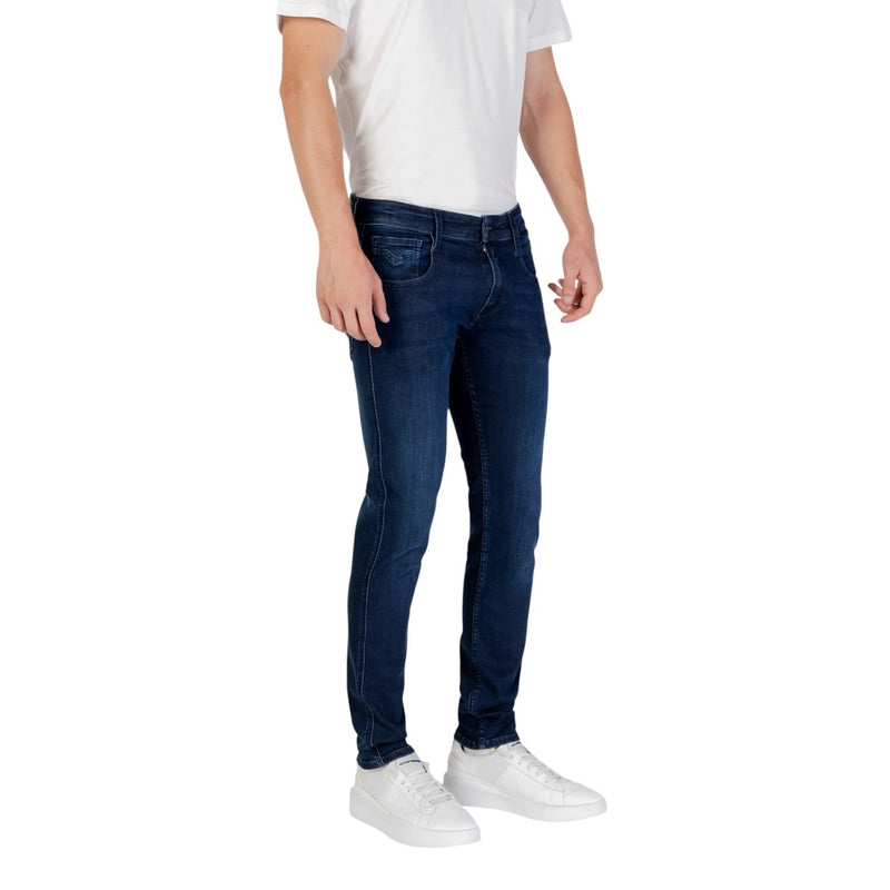 Mens Dark Blue Slim Fit Jeans