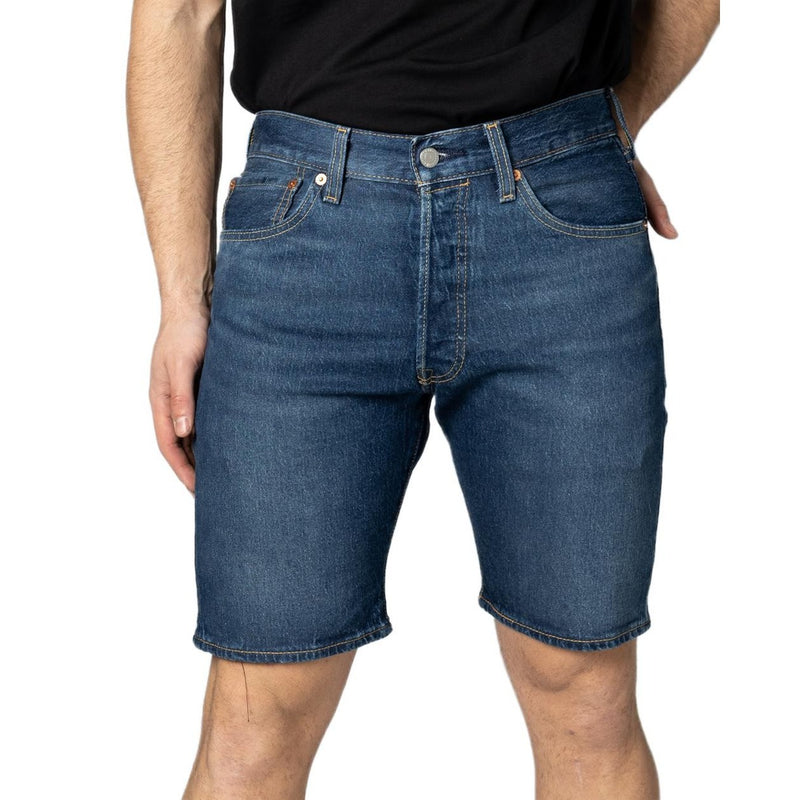 Levi's Men's Blue Cotton Shorts with Pockets