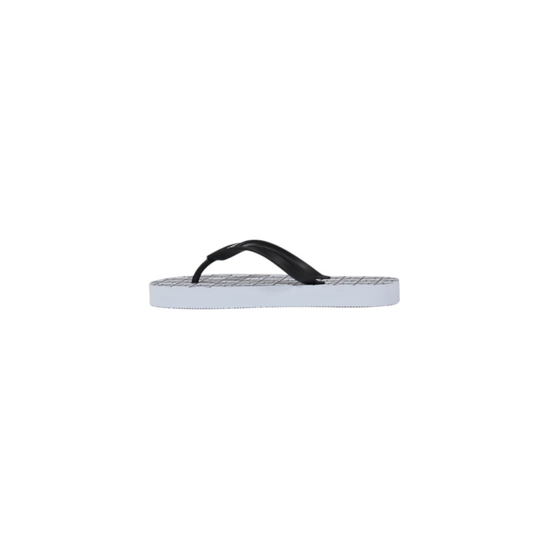 Armani Exchange Women White Rubber Flip Flops