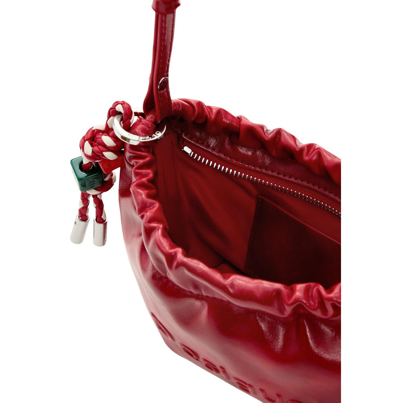 Desigual Red Polyester Shoulder Bag for Women
