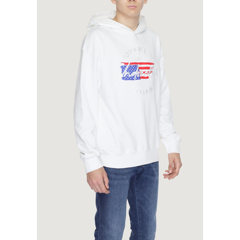 Sweat à capuche blanc Underclub Hommes 100% coton