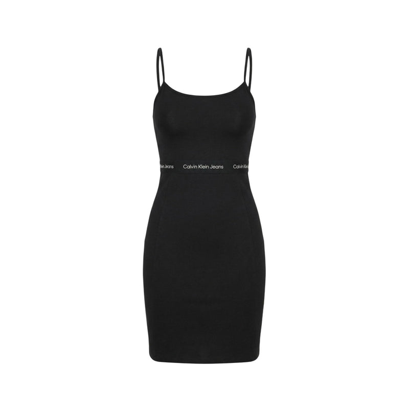 Robe en coton noire sans manches Calvin Klein Jeans