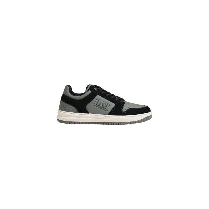 Ea7 Hommes Vert Baskets Automne Hiver