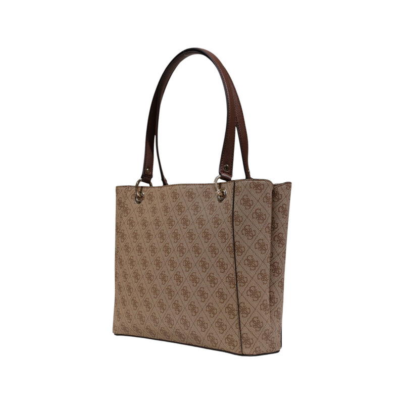 Sac à main Guess marron à imprimé avec poches zippées