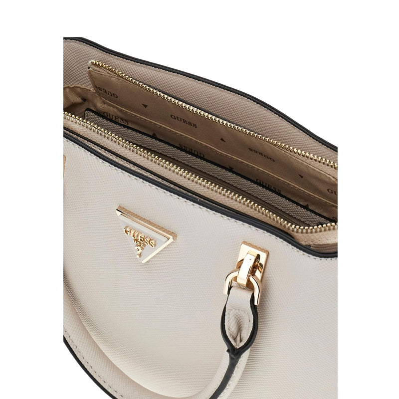 Sac à main en polyuréthane blanc avec sangle d'épaule Guess