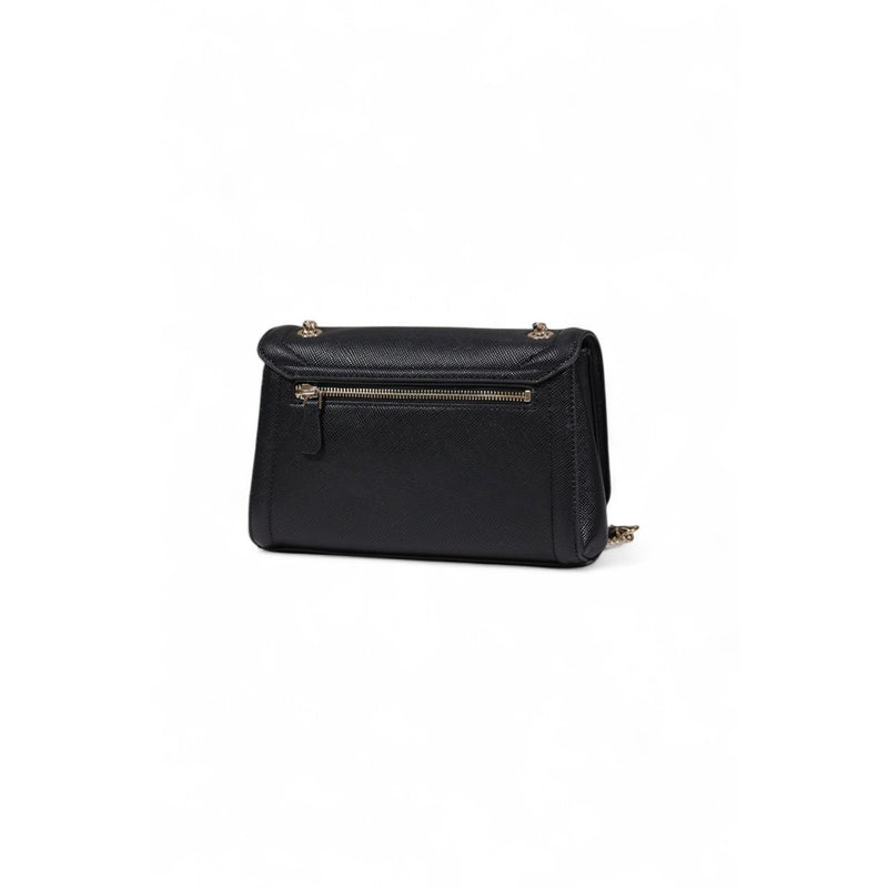 Sac à épaule noir avec poches pour femmes