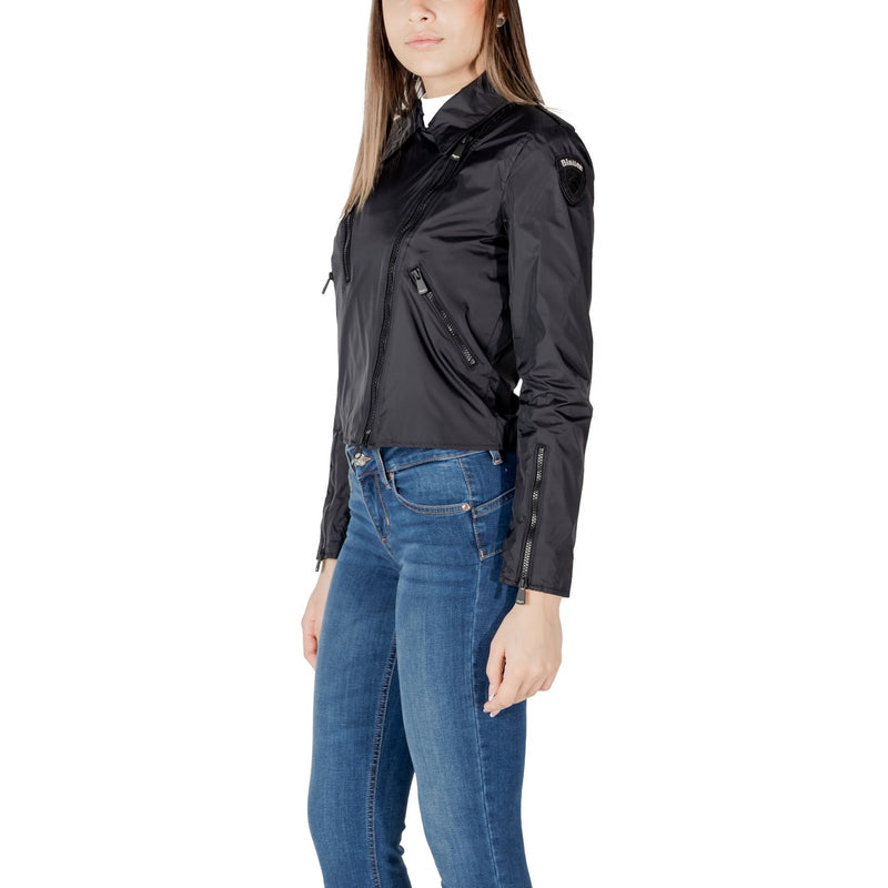 Frauen Schwarz Moto Jacke