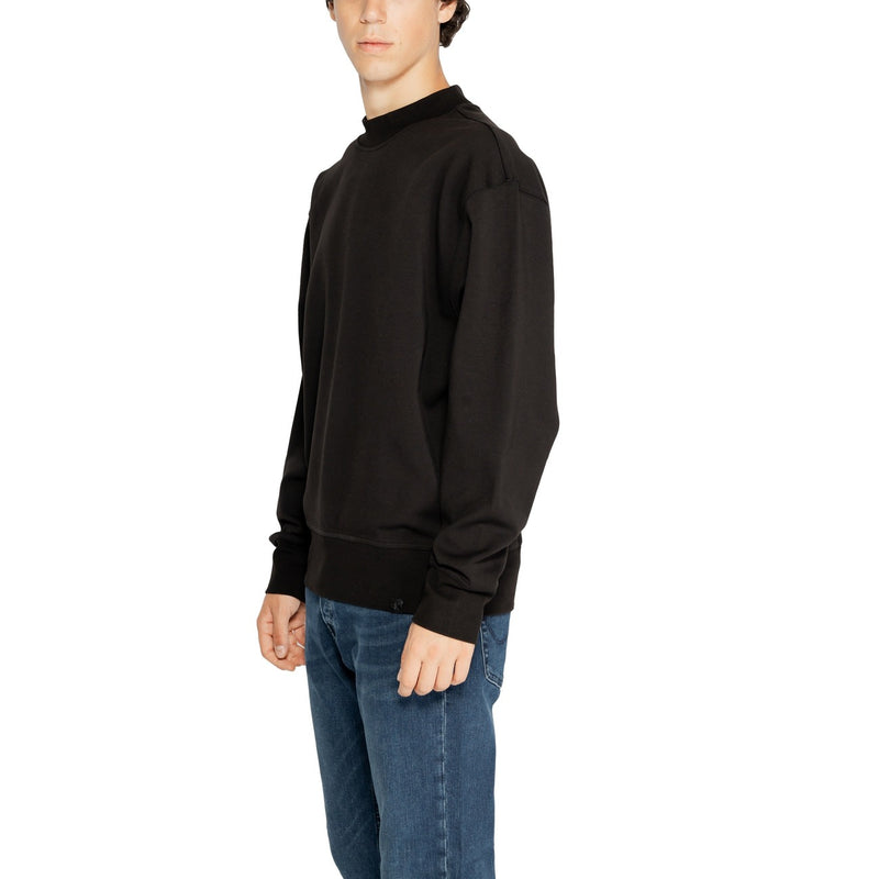 Calvin Klein Hommes Sweatshirt noir à col rond