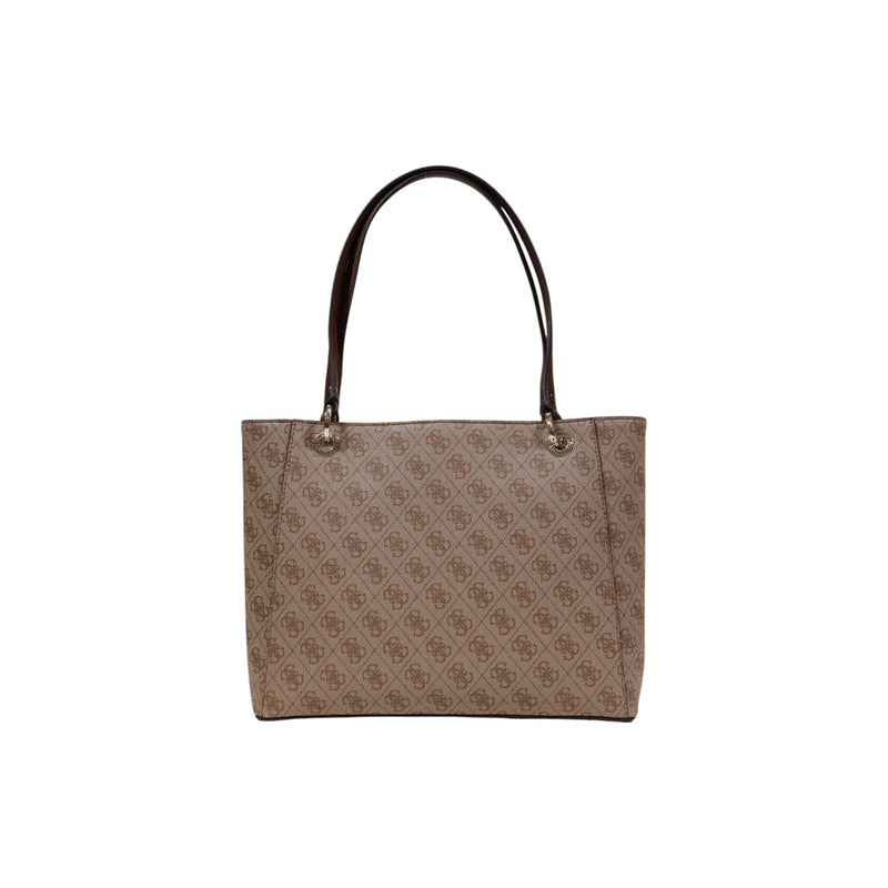 Sac à main Guess marron à imprimé avec poches zippées