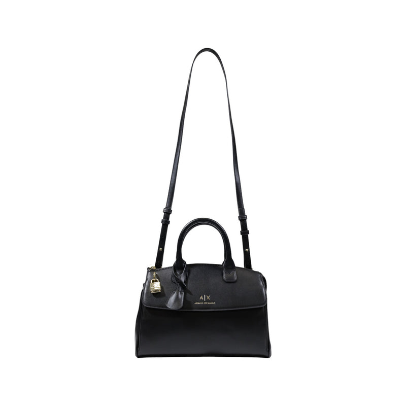 Sac à main Armani Exchange noir avec bandoulière et fermeture à glissière