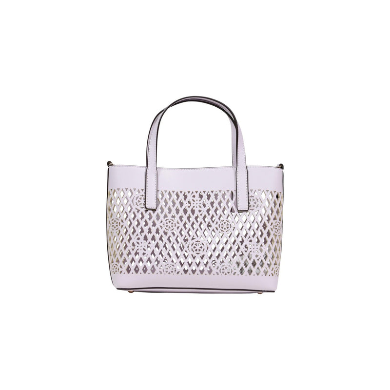 Guess Lilac Polyurethane Handbag with Shoulder Strap