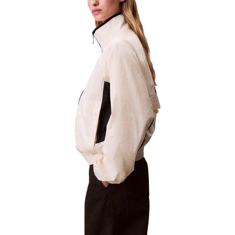 Calvin Klein Jeans Women White Turtleneck Blazer