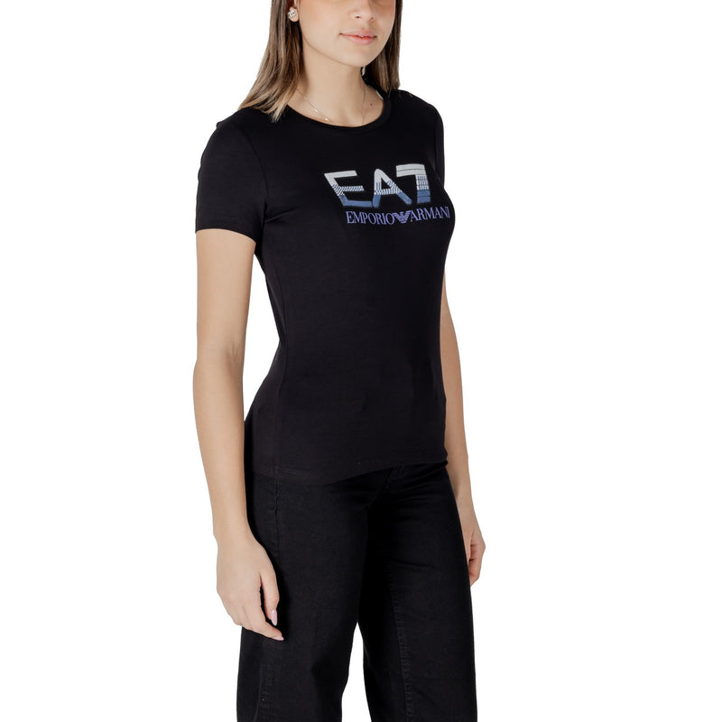 Black EA7 Emporio Armani T Shirt