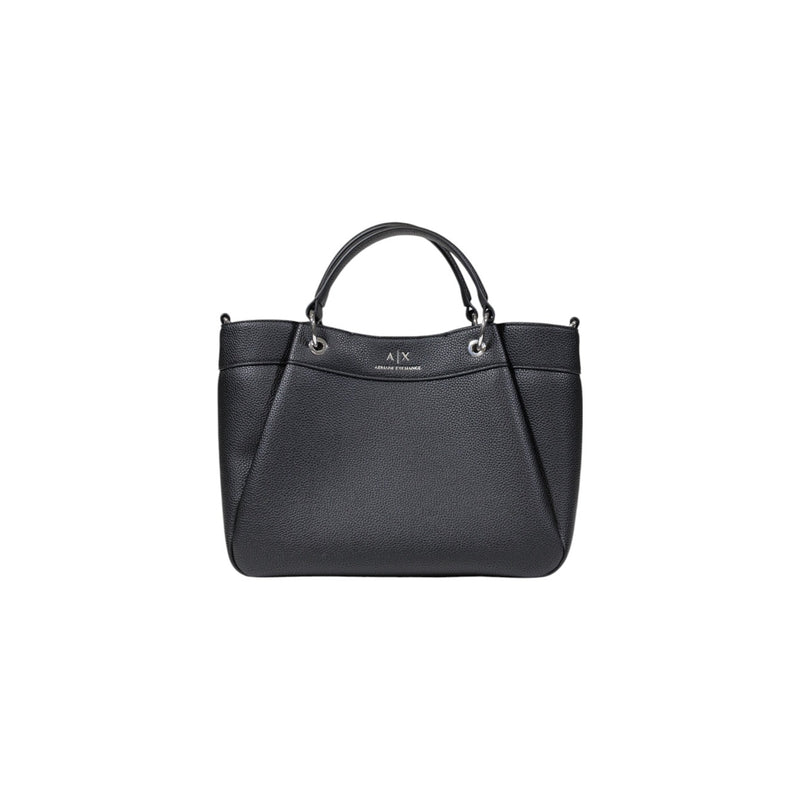 Armani Exchange Black Polyurethane Handbag with Shoulder Strap
