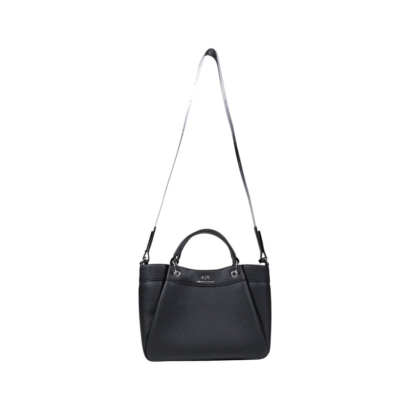 Armani Exchange Black Polyurethane Handbag with Shoulder Strap