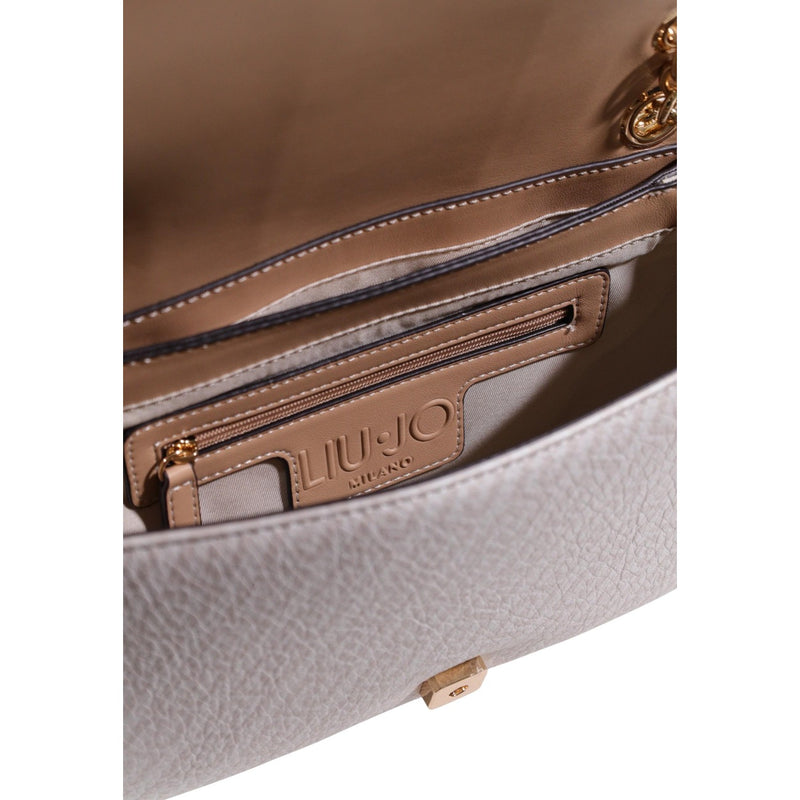 Sac à Épaule Liu Jo Blanc avec Boutons Automatiques