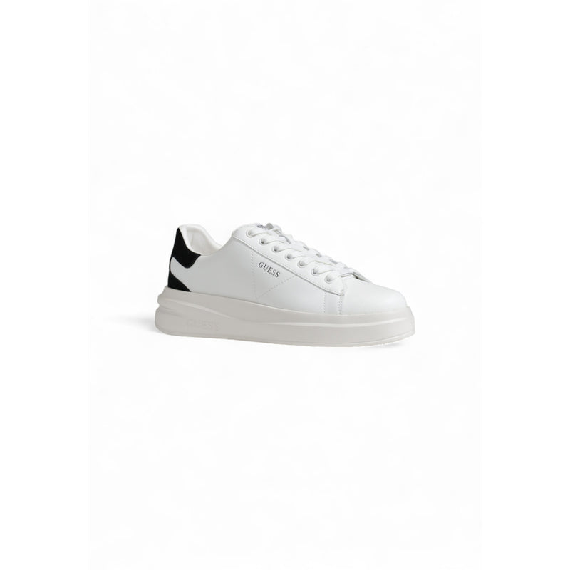 Guess Women Black Faux Leather Sporty Sneakers