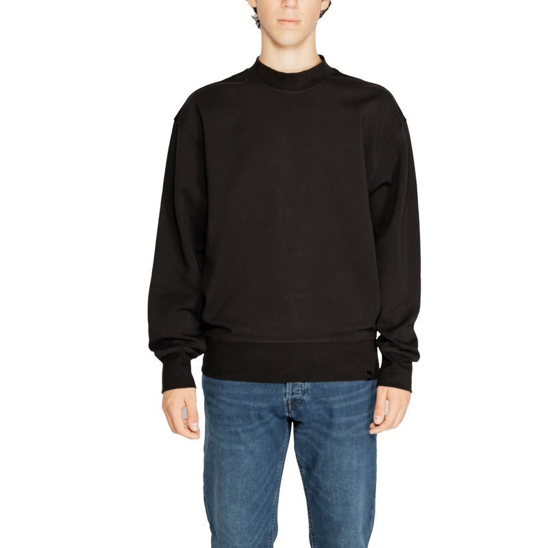 Calvin Klein Hommes Sweatshirt noir à col rond