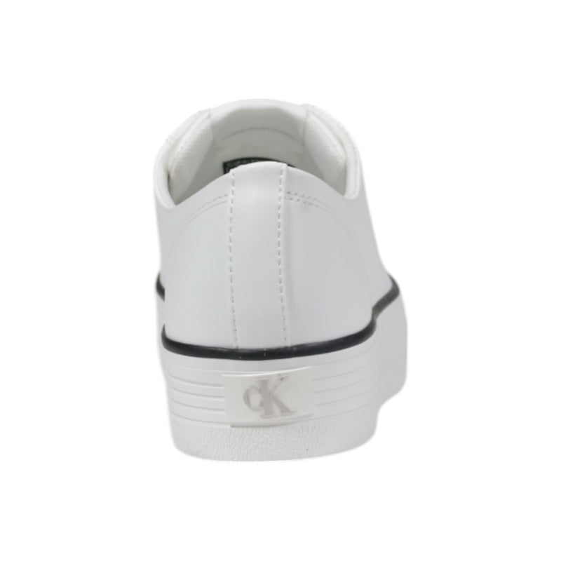 Calvin Klein Jeans Women's White Leather Sneakers