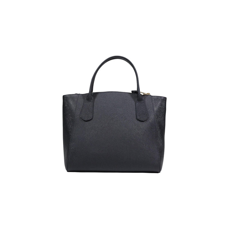 Alviero Martini Prima Classe Black Print Handbag with Shoulder Strap